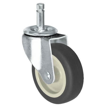 Durastar Caster, 5x1 Swvl Fork, 5x1 Thermoplastic Rubber, Polyolefin Wheel, Gray 06CS510TPR81Y-74-NGR